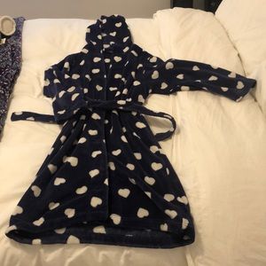 Navy Heart Robe